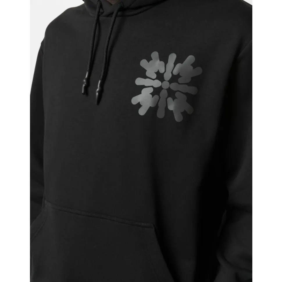 Abstract-Print Cotton Hoodie