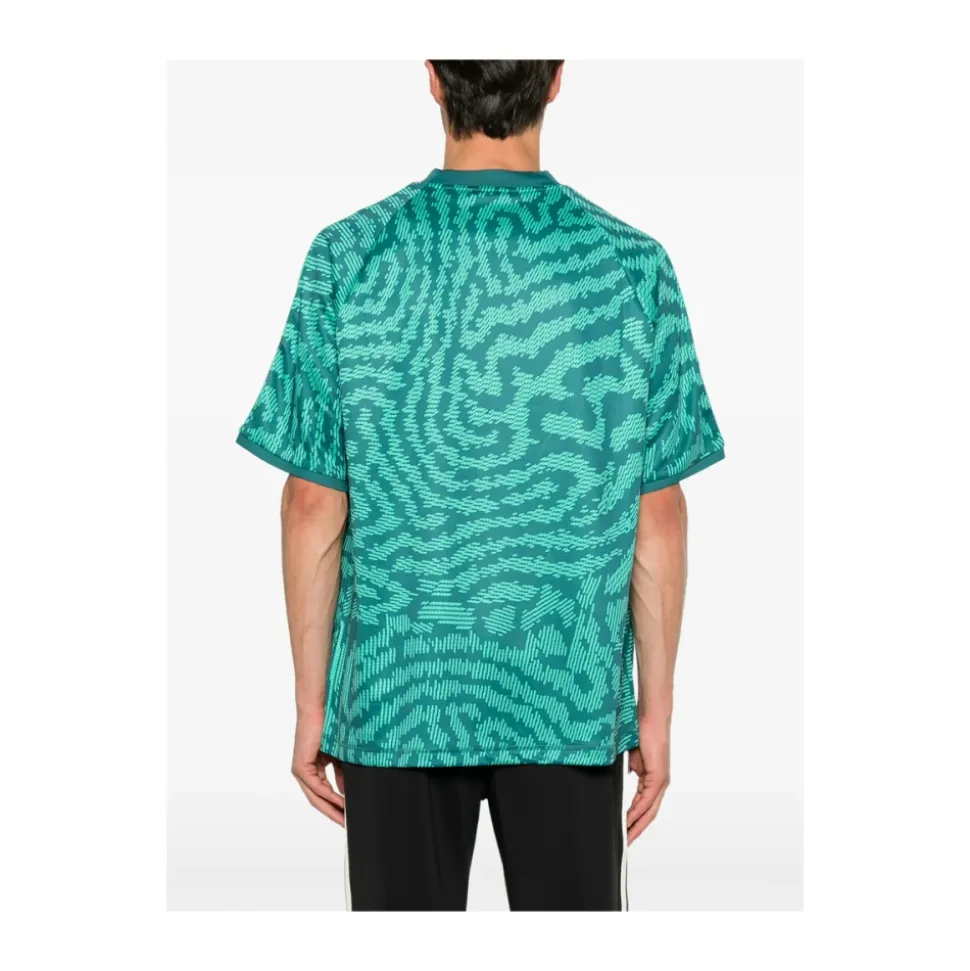 Abstract Print Crew Neck T-Shirt