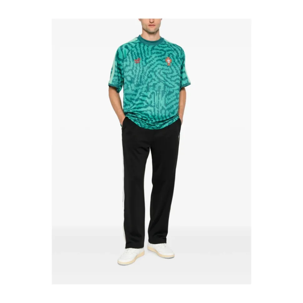 Abstract Print Crew Neck T-Shirt