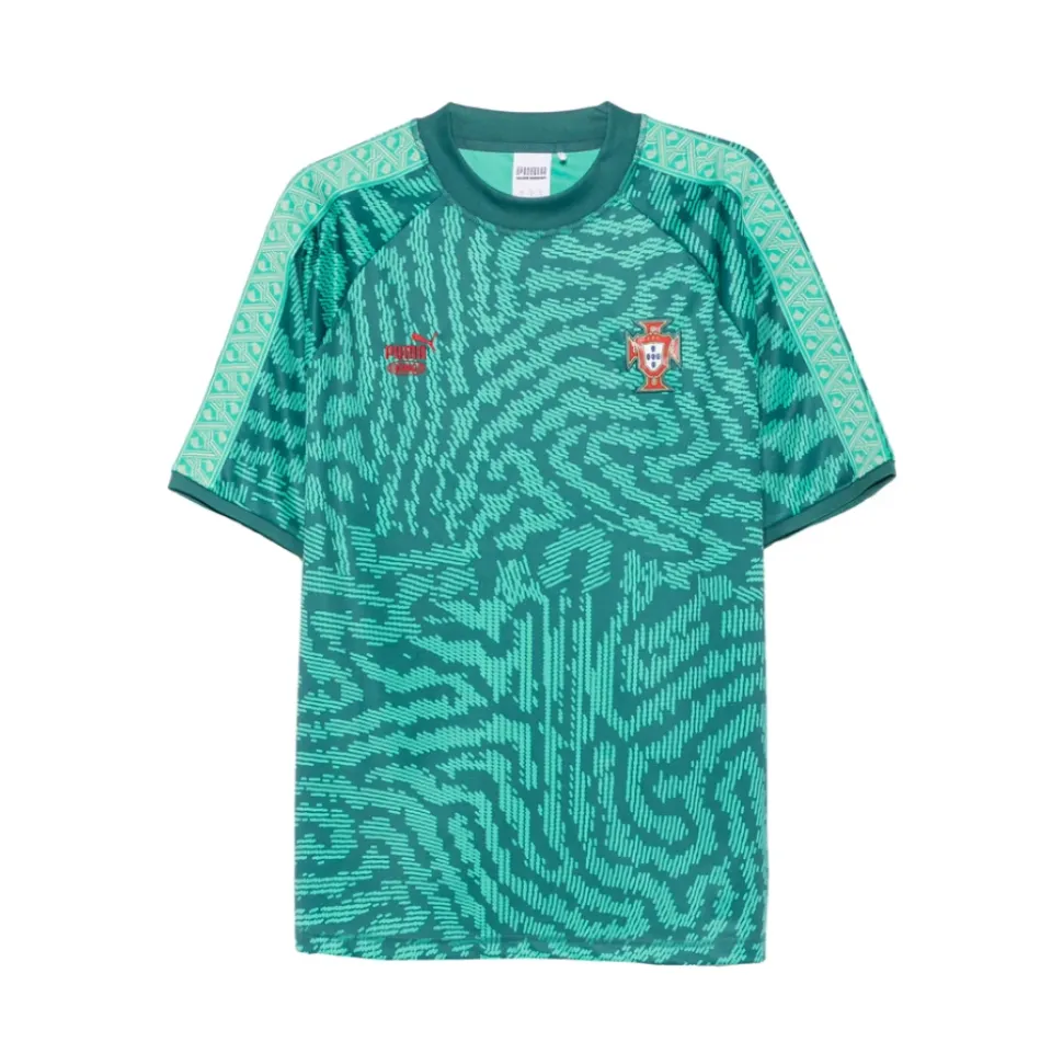 Abstract Print Crew Neck T-Shirt