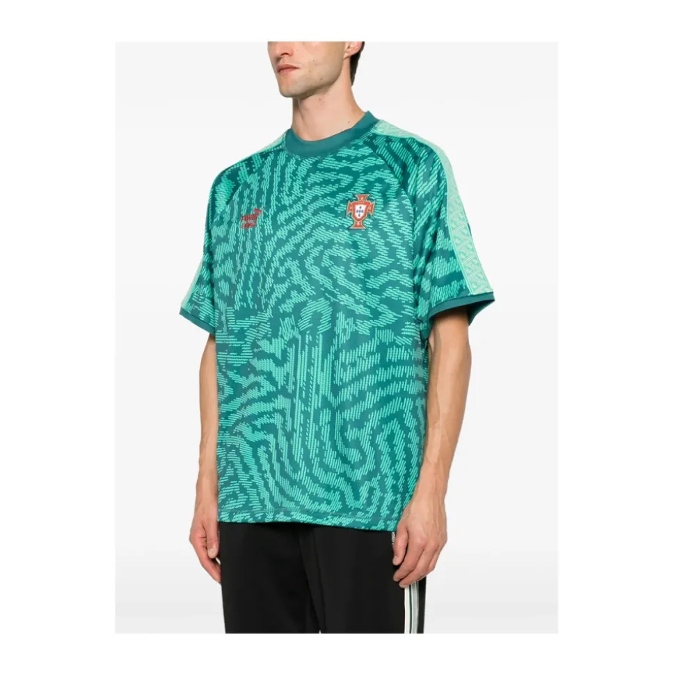 Abstract Print Crew Neck T-Shirt