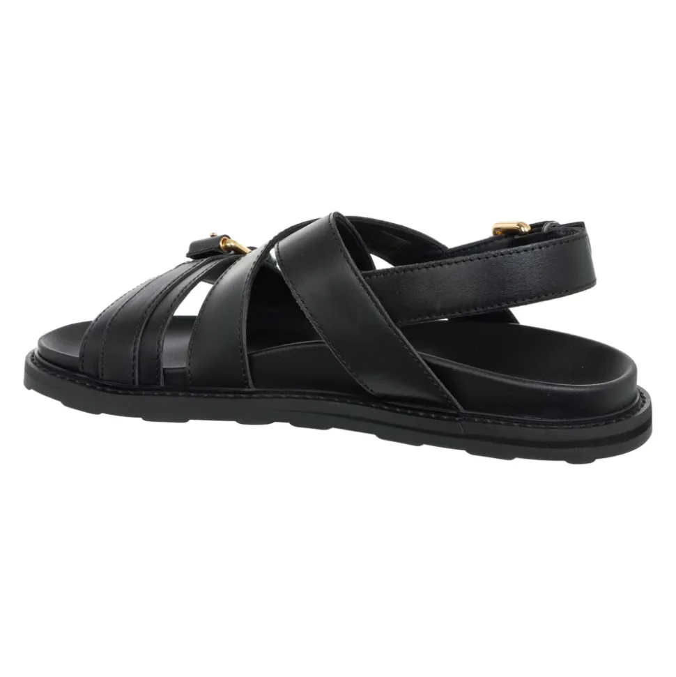 Adjustable Buckle Sandals, Solid Color
