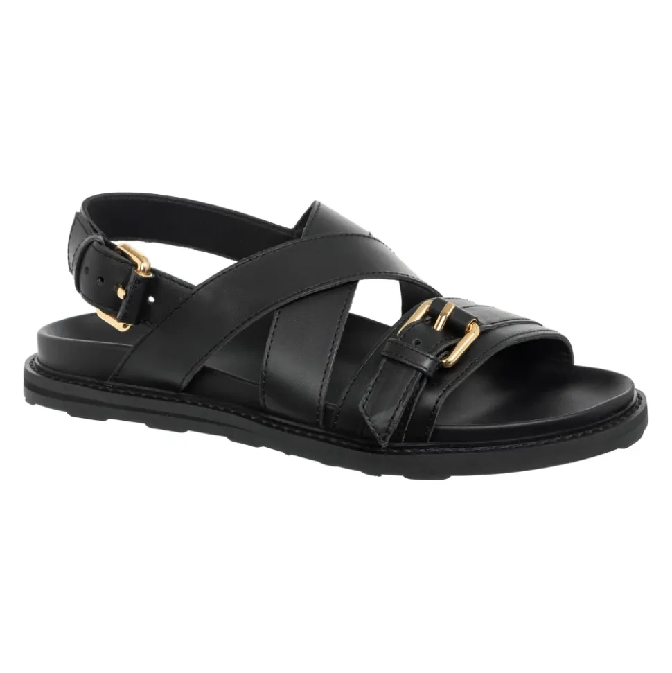Adjustable Buckle Sandals, Solid Color