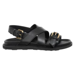 Adjustable Buckle Sandals, Solid Color