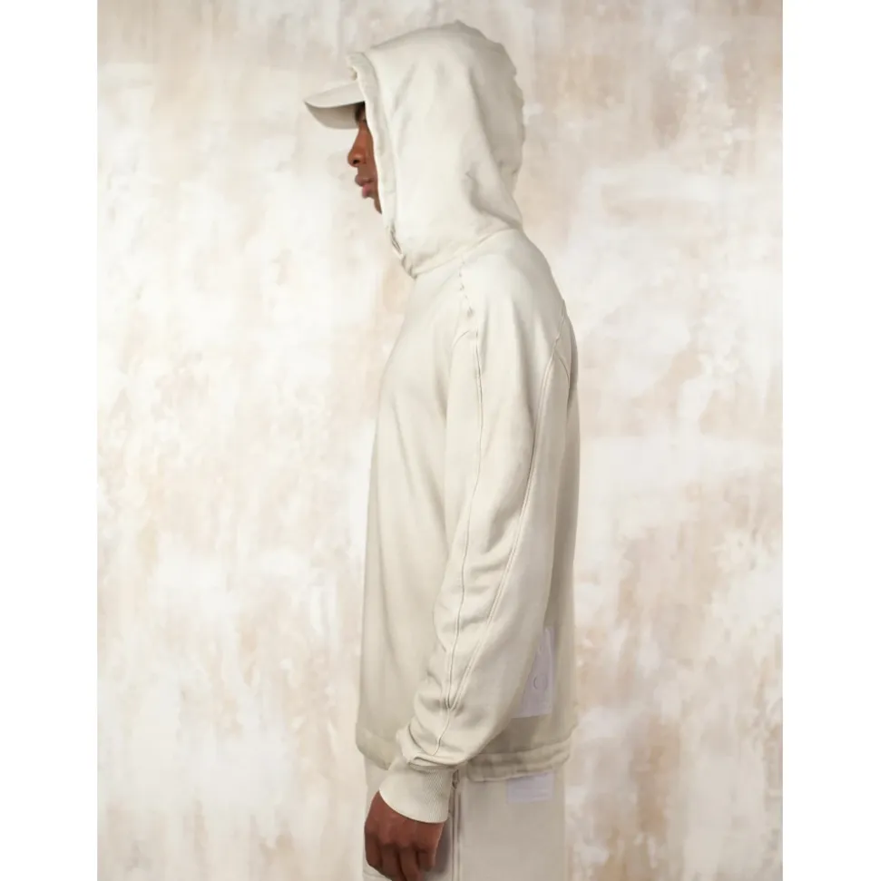 Airbrushed Fleece in Pale Taupe
