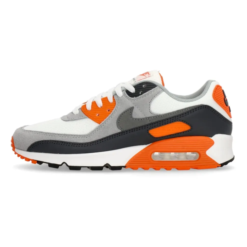 Air Max 90 Low Shoe White/Gray/Orange