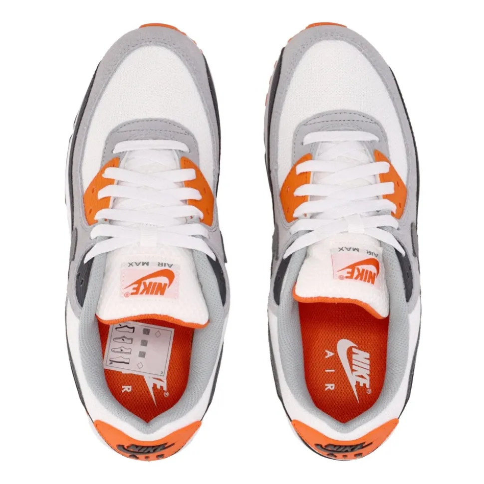 Air Max 90 Low Shoe White/Gray/Orange