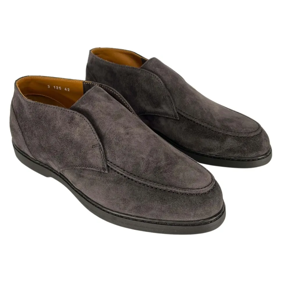 Antraciet Leather Loafers
