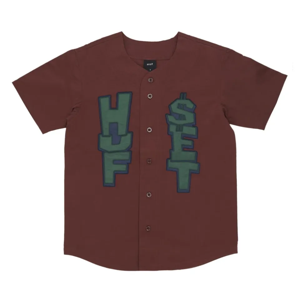 Baseball Jersey Buttons Jacket Short Sleeve