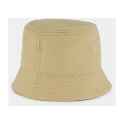 Beige Cotton VLogo Bucket Hat
