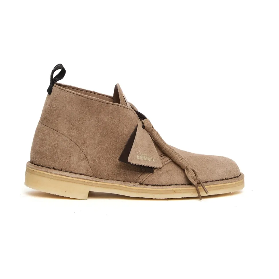 Beige Suede Desert Boot