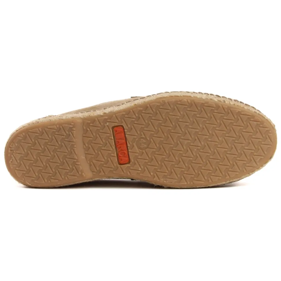 Beige Suede Espadrilles Flat Shoes