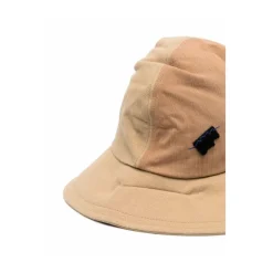 Beige Two-Tone Cotton Hat