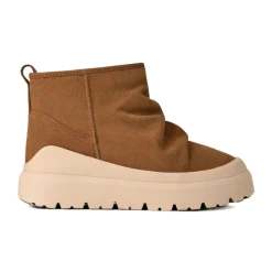 Beige Utility Mini Boots