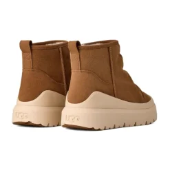 Beige Utility Mini Boots