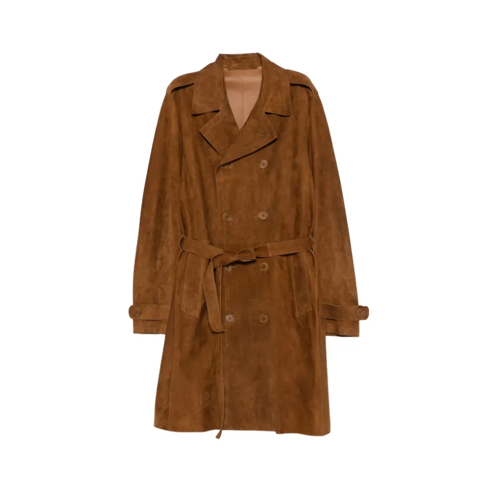 Belted Double-Breasted Coat
