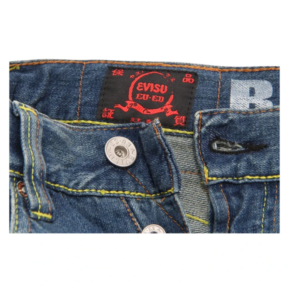 Bermuda Shorts in Blue Denim