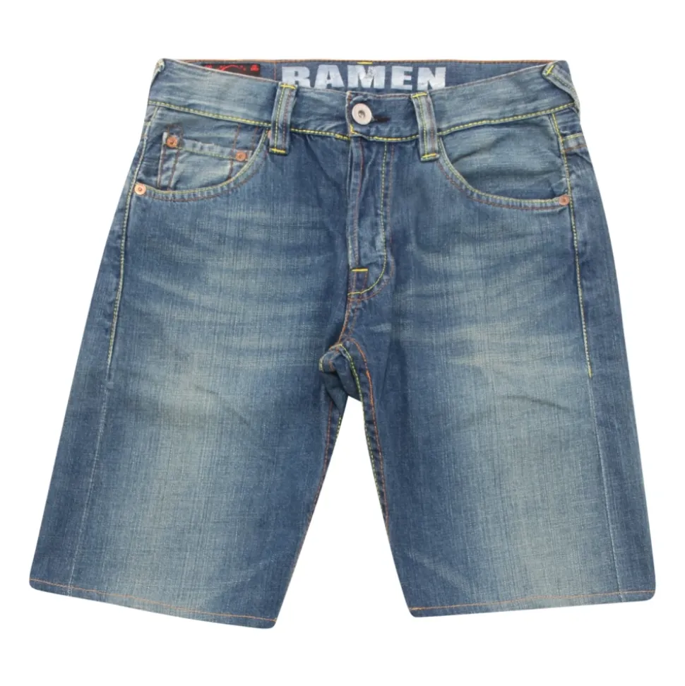 Bermuda Shorts in Blue Denim