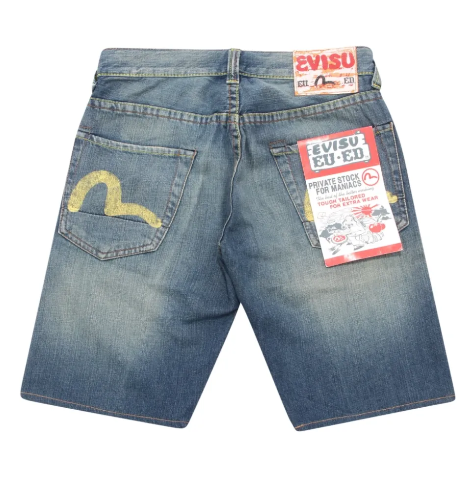 Bermuda Shorts in Blue Denim