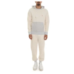 Bicolored Hooded Sports Tracksuit