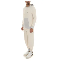 Bicolored Hooded Sports Tracksuit
