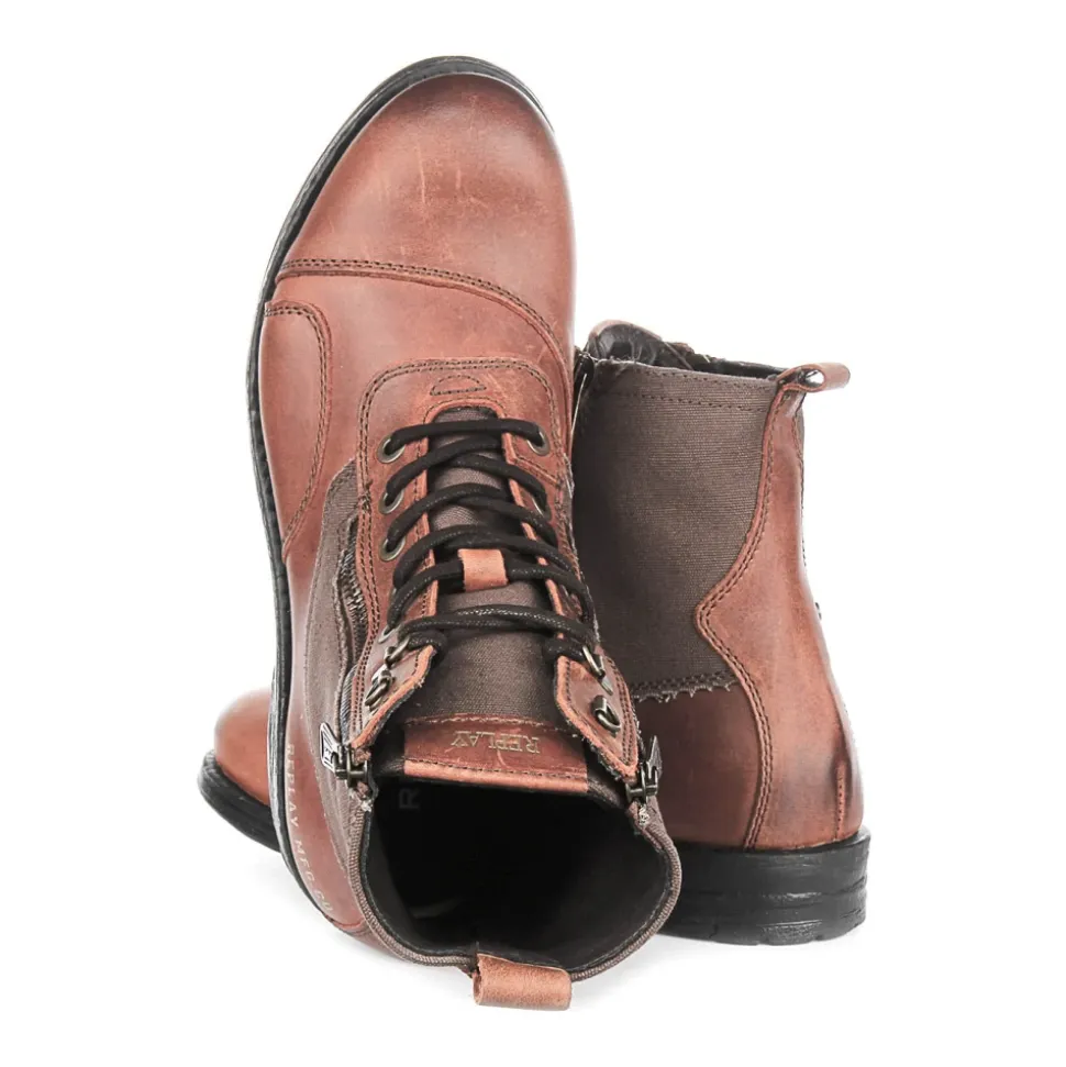 Biker Combat Lace Up Boot