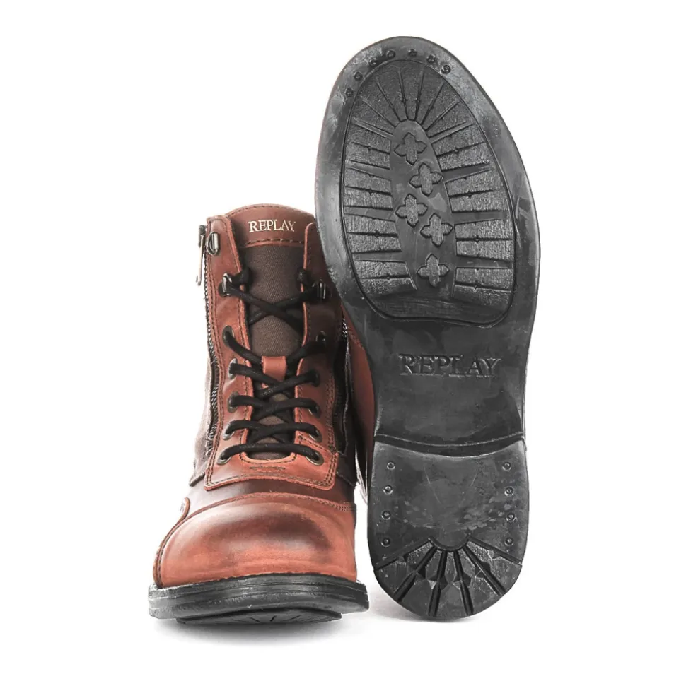 Biker Combat Lace Up Boot