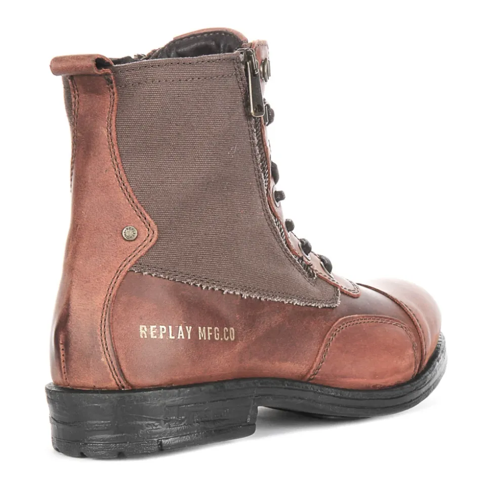 Biker Combat Lace Up Boot