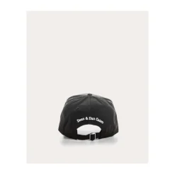 Black and White Embroidered Cap