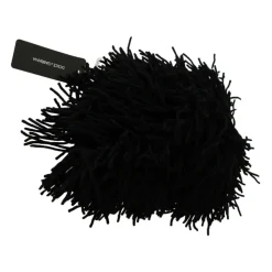 Black and White Knitted Cashmere Beanie