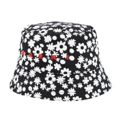 Black and White Pop Fields Bucket Hat