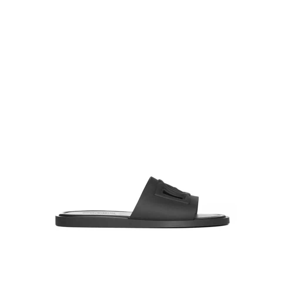 Black Beachwear Sandals