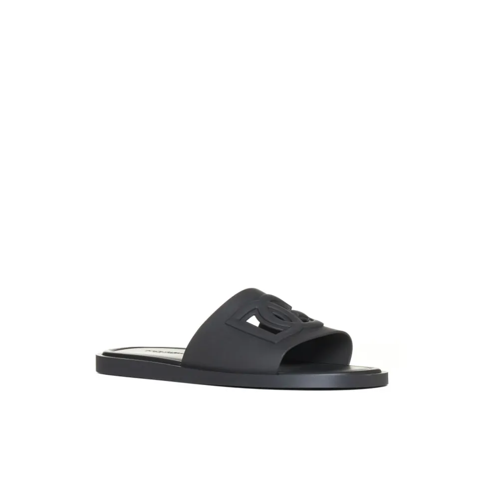 Black Beachwear Sandals