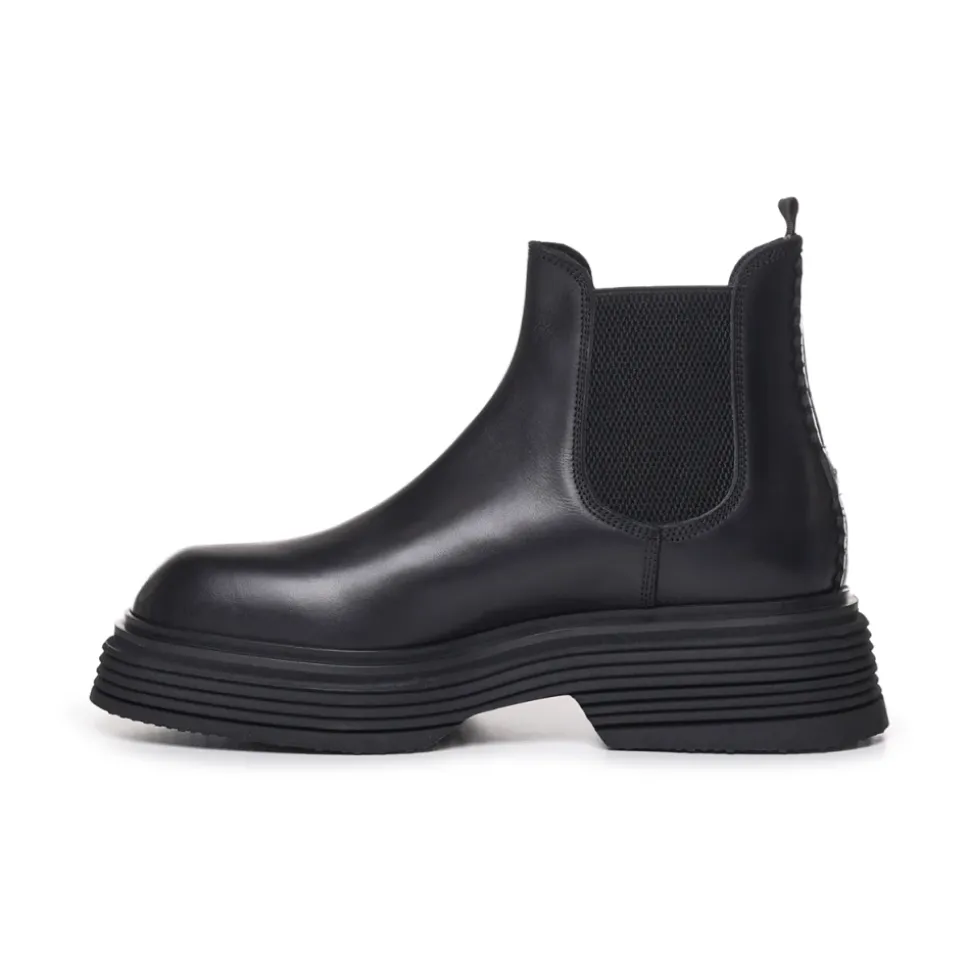 Black Boots with 98% Cotton