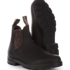 Black Bronze Glitter Ankle Boots