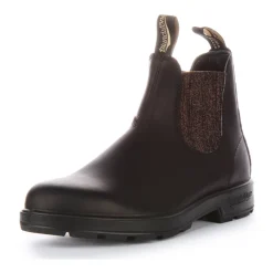 Black Bronze Glitter Ankle Boots