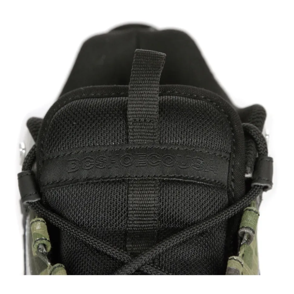 Black Camo Print Men's Skate Shoes