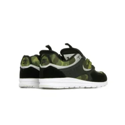 Black Camo Print Men's Skate Shoes