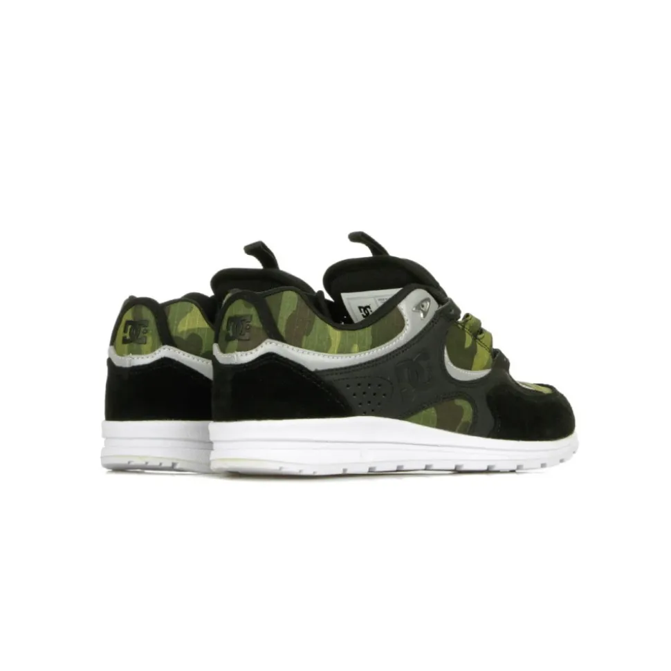 Black Camo Print Men's Skate Shoes