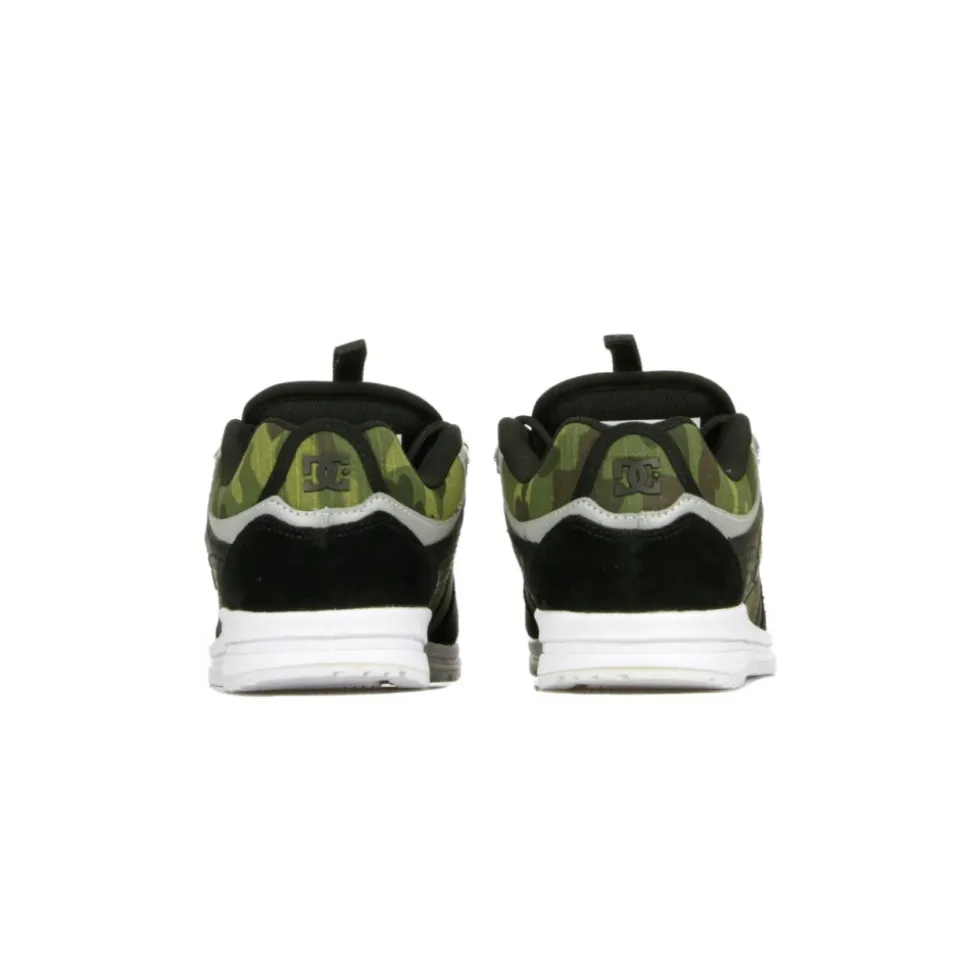Black Camo Print Men's Skate Shoes