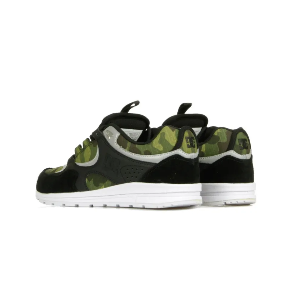 Black Camo Print Men's Skate Shoes