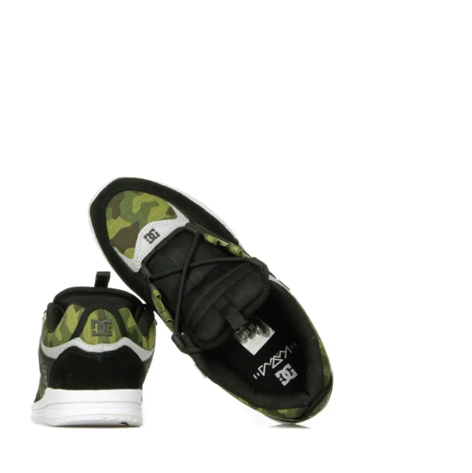 Black Camo Print Men's Skate Shoes