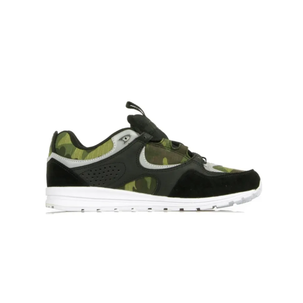 Black Camo Print Men's Skate Shoes