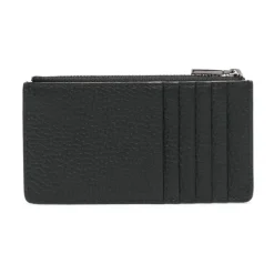Black Card Holder with Embossed Logo