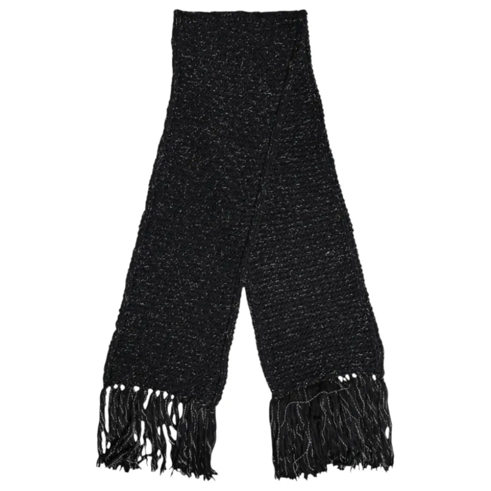 Black Cashmere Neck Warmer Wrap Shawl
