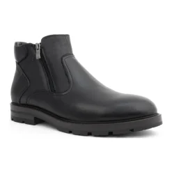 Black Casual Ankle Boots for Men
