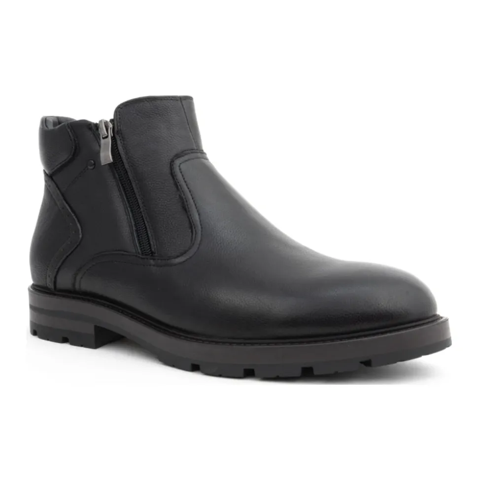 Black Casual Ankle Boots for Men