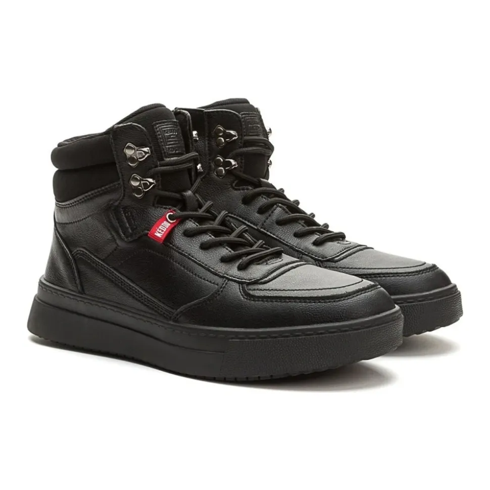Black Casual Ankle Boots for Men