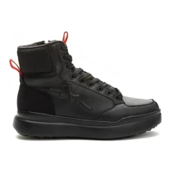 Black Casual Closed Ankle Boots