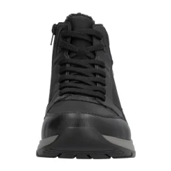 Black Casual Closed Ankle Boots